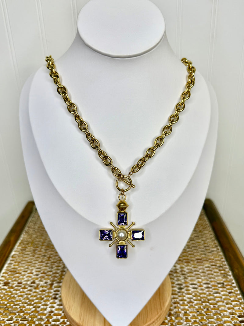 Hart Designs- Treasure Trove Necklace- Purple
