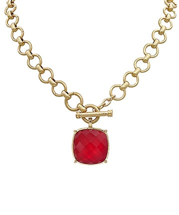 Scarlet Spark Necklace
