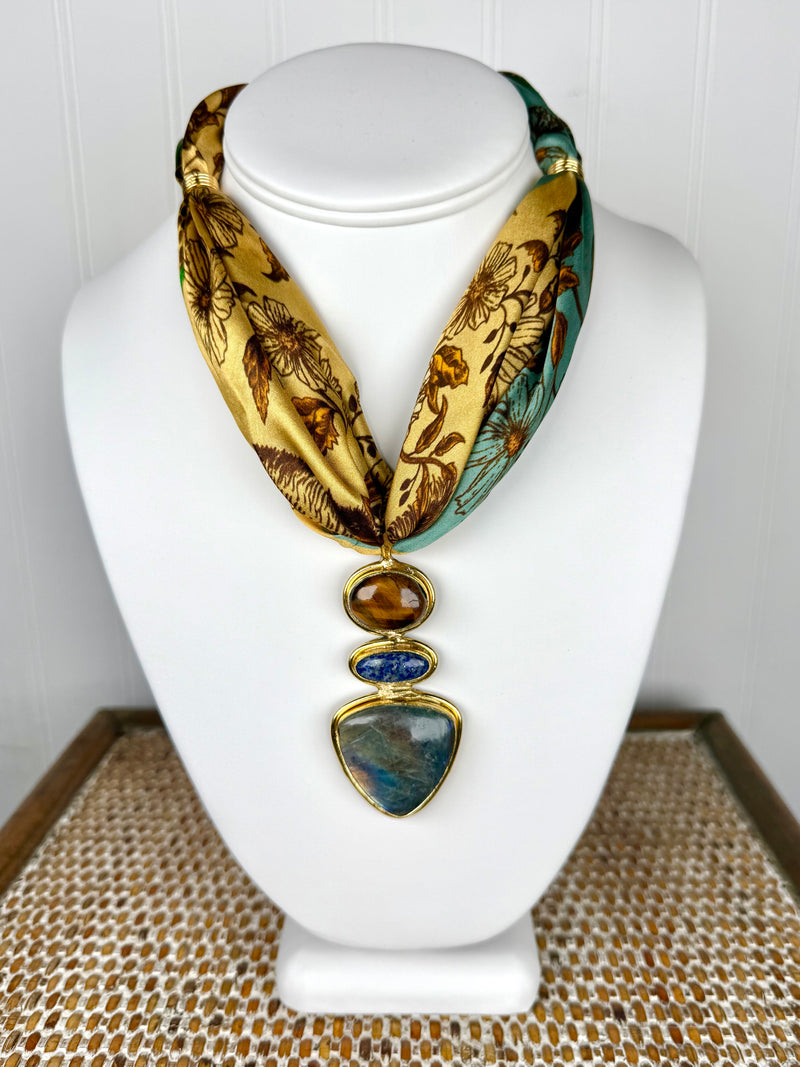 Fall Safari Scarf Necklace
