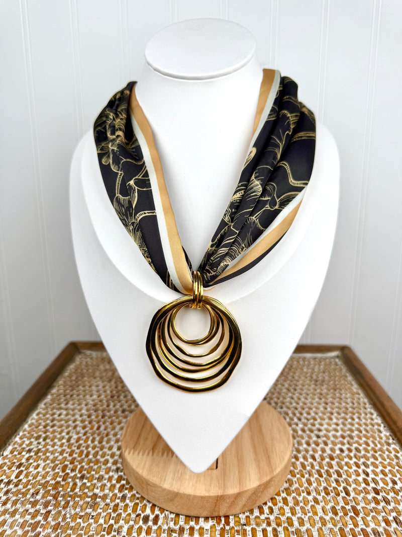 Hart Designs- Boho Bloom Scarf Necklace