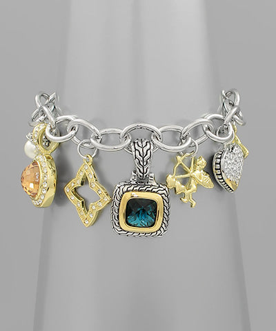 Lots of Locks Bracelet - Mixed Metals