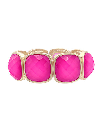 Summer Glimmer Bracelet- Fuchsia
