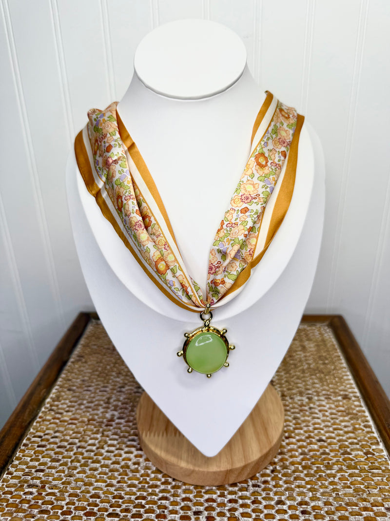 Hart Designs- Fields of Gold Scarf Necklace