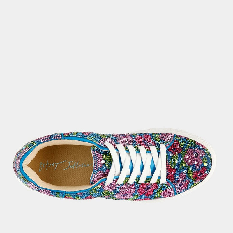 Betsey Johnson- Blue Poppy Sneakers