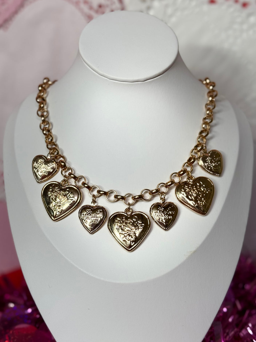 Hart Designs- Heart Charm Necklace