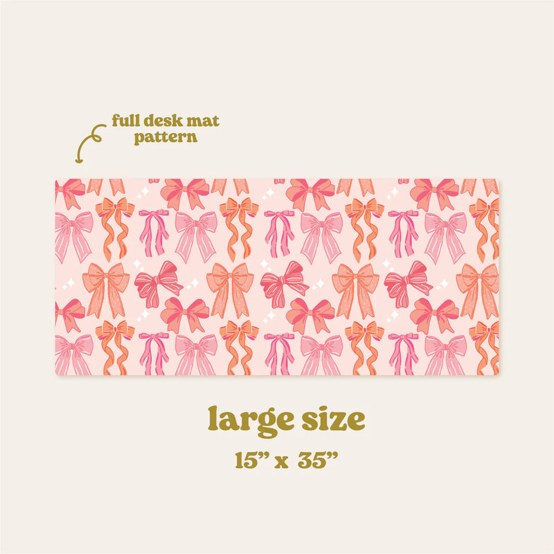 The Darling Effect - Style Station Desk Mat - Blushing Bows