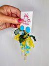 Island Blossom Earrings- Blue