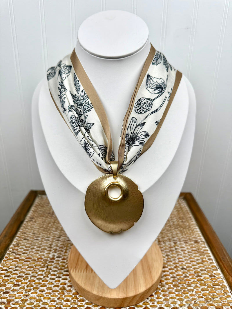 Hart Designs- Petals of Autumn Scarf Necklace