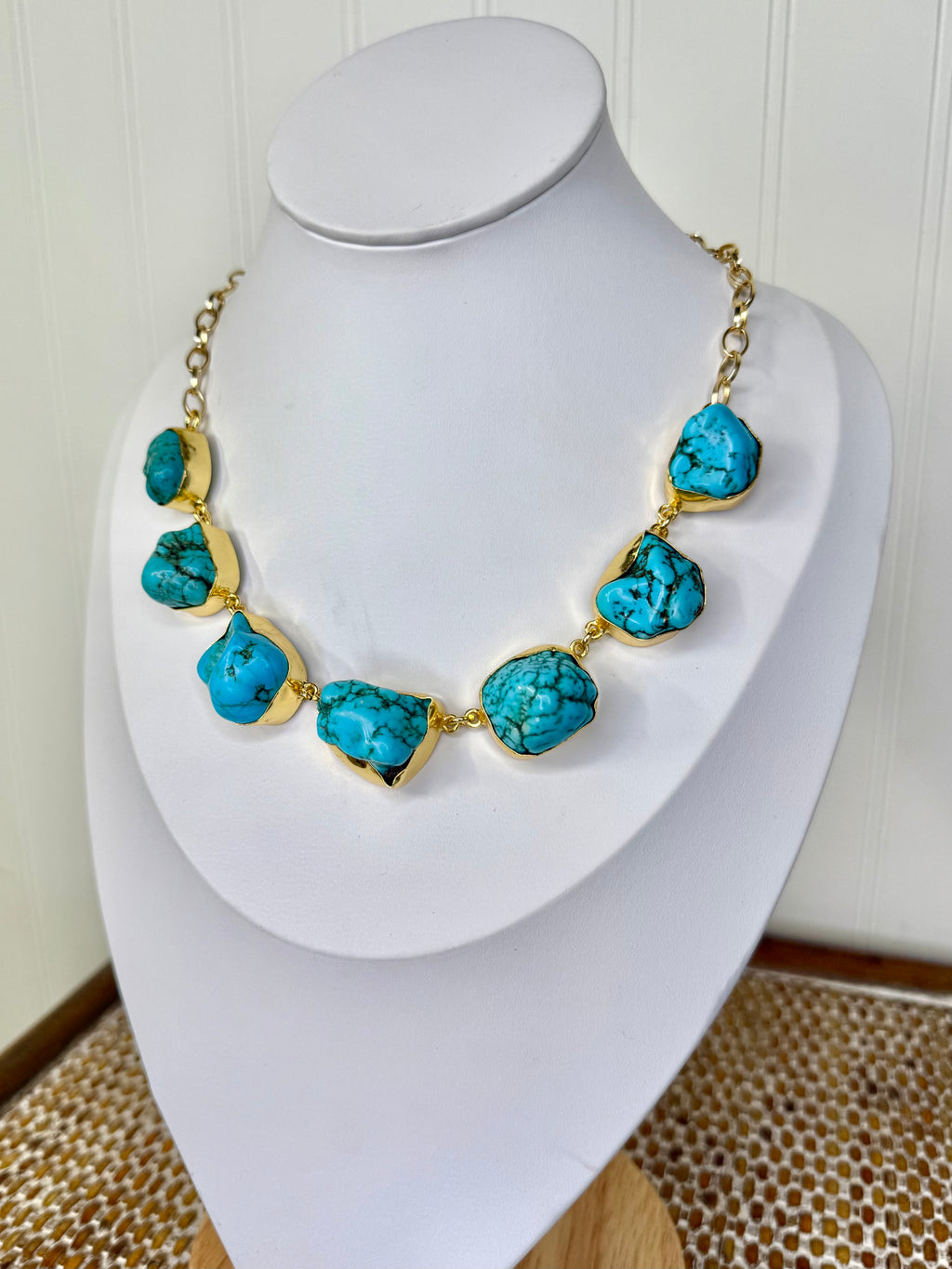 Key Largo Turquoise Stone Necklace