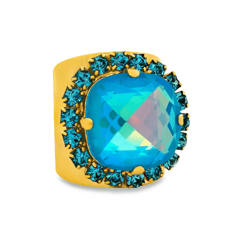 Tova- Cambrie Ring- Orchid Teal