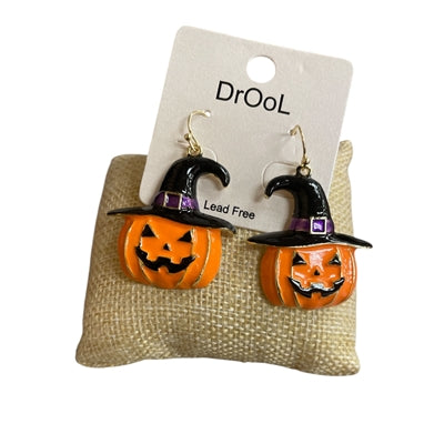Creepin' It Cute Pumpkin Earrings