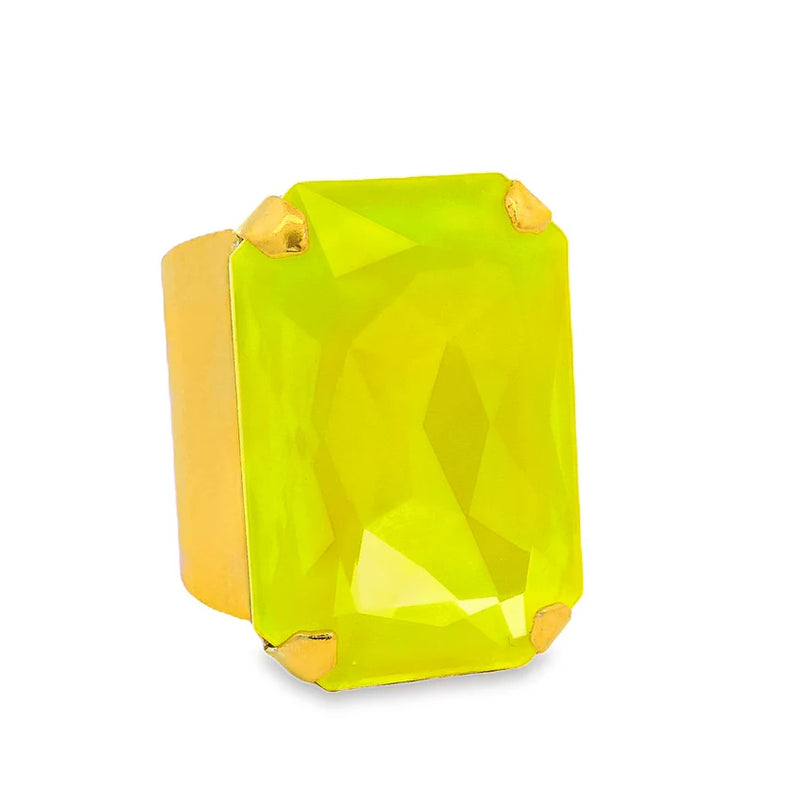 Tova- Mini Soleil Ring- Electric Yellow