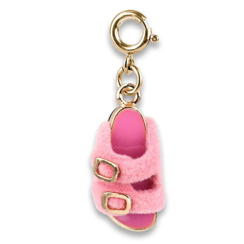 Charm It, Girls Charm Jewelry- Furry Pink Sandal Charm