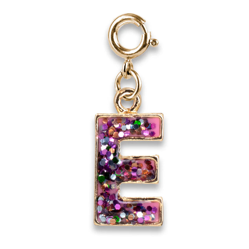 Charm It, Girls Charm Jewelry- Pink Glitter Initial Charm