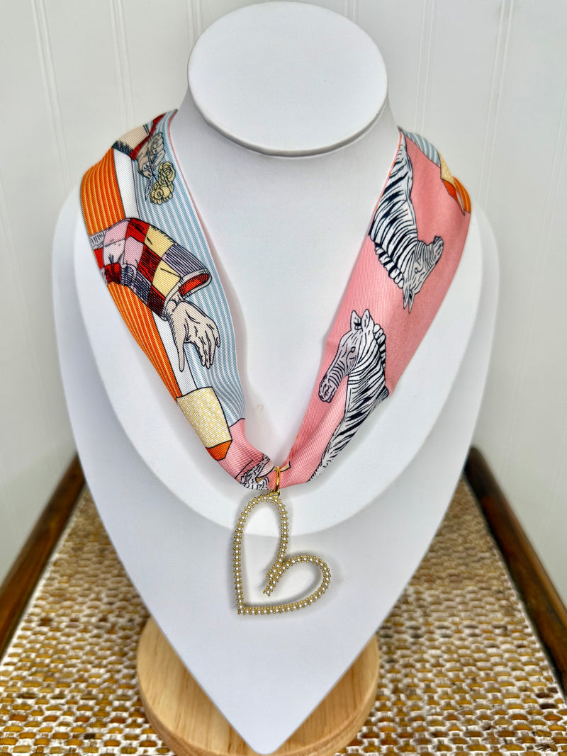Hart Designs- Wild at Heart Scarf Necklace