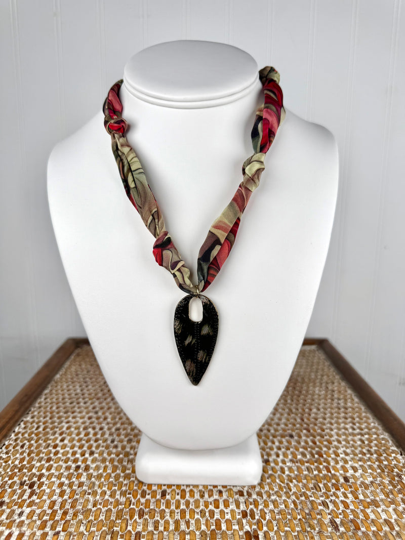 Hart Designs- Lost In Leaves Scarf Necklace