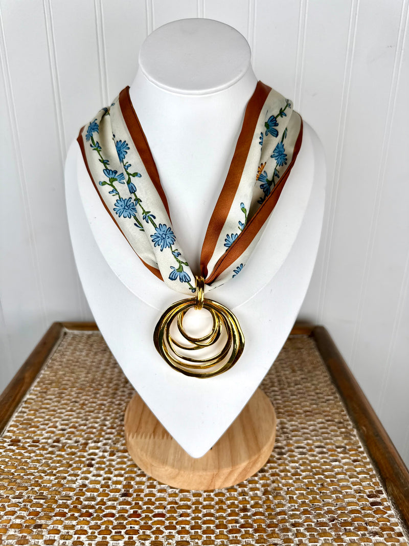 Hart Designs- Autumn Blooms Scarf Necklace