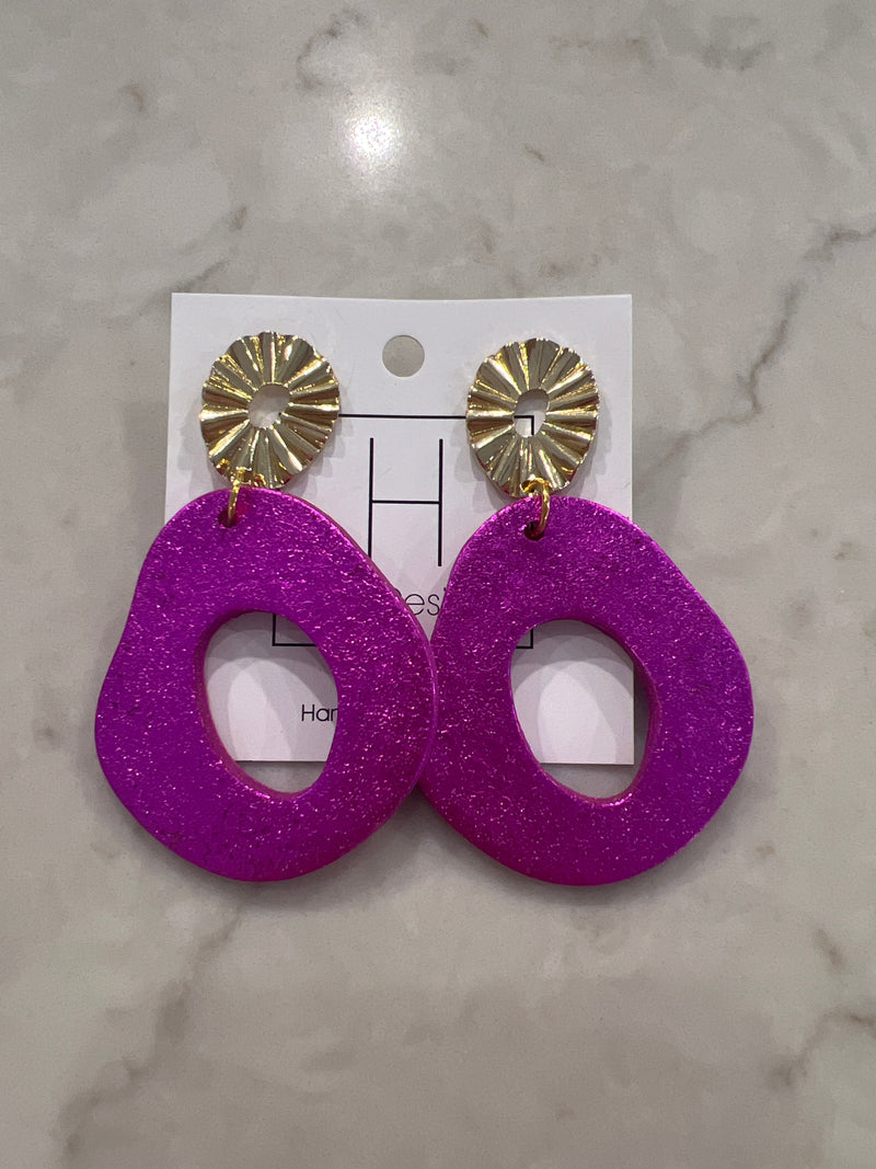 Hart Designs- Color Pop Earrings- Fuchsia