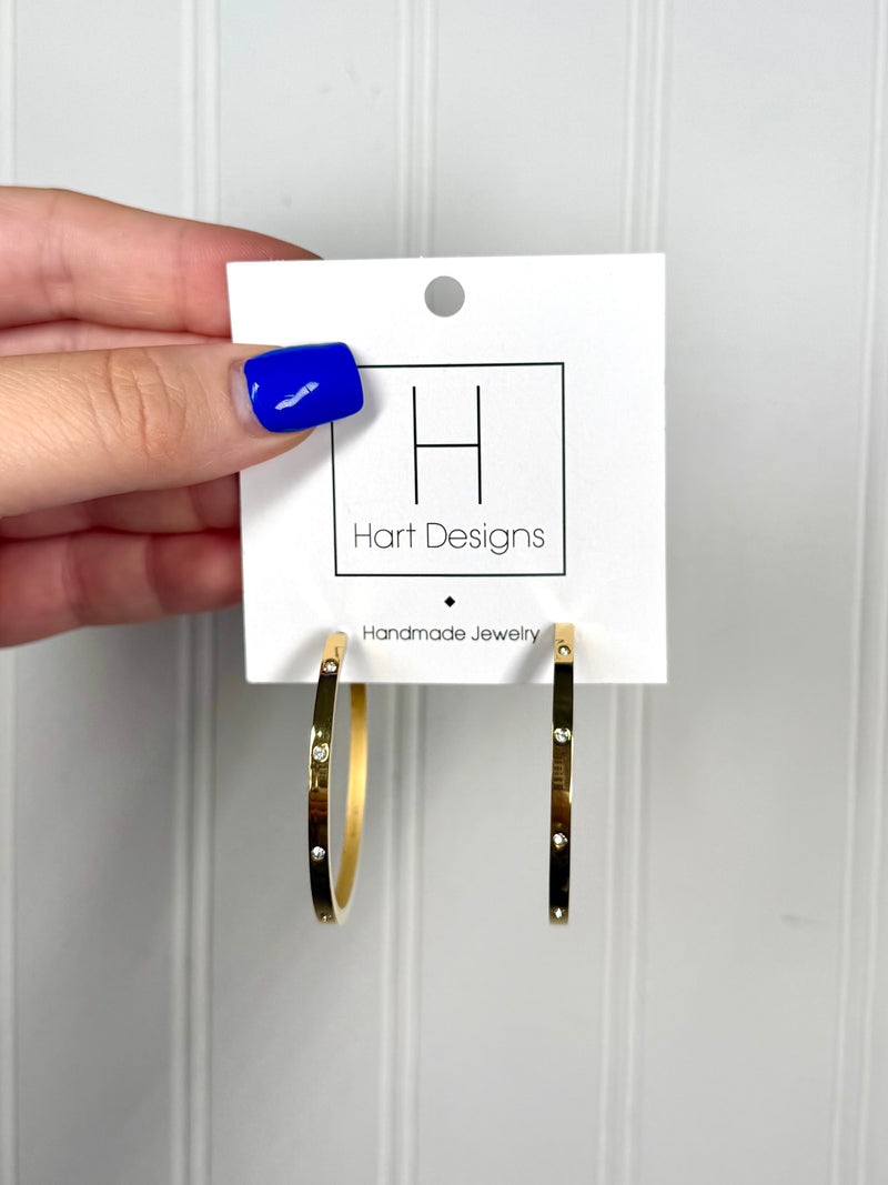Hart Designs- Twinkle Touch Hoops