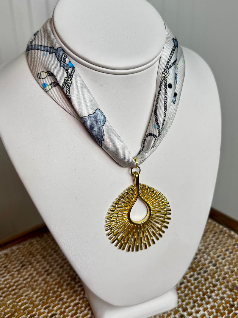 Hart Designs- Keys To The Castle Scarf Necklace