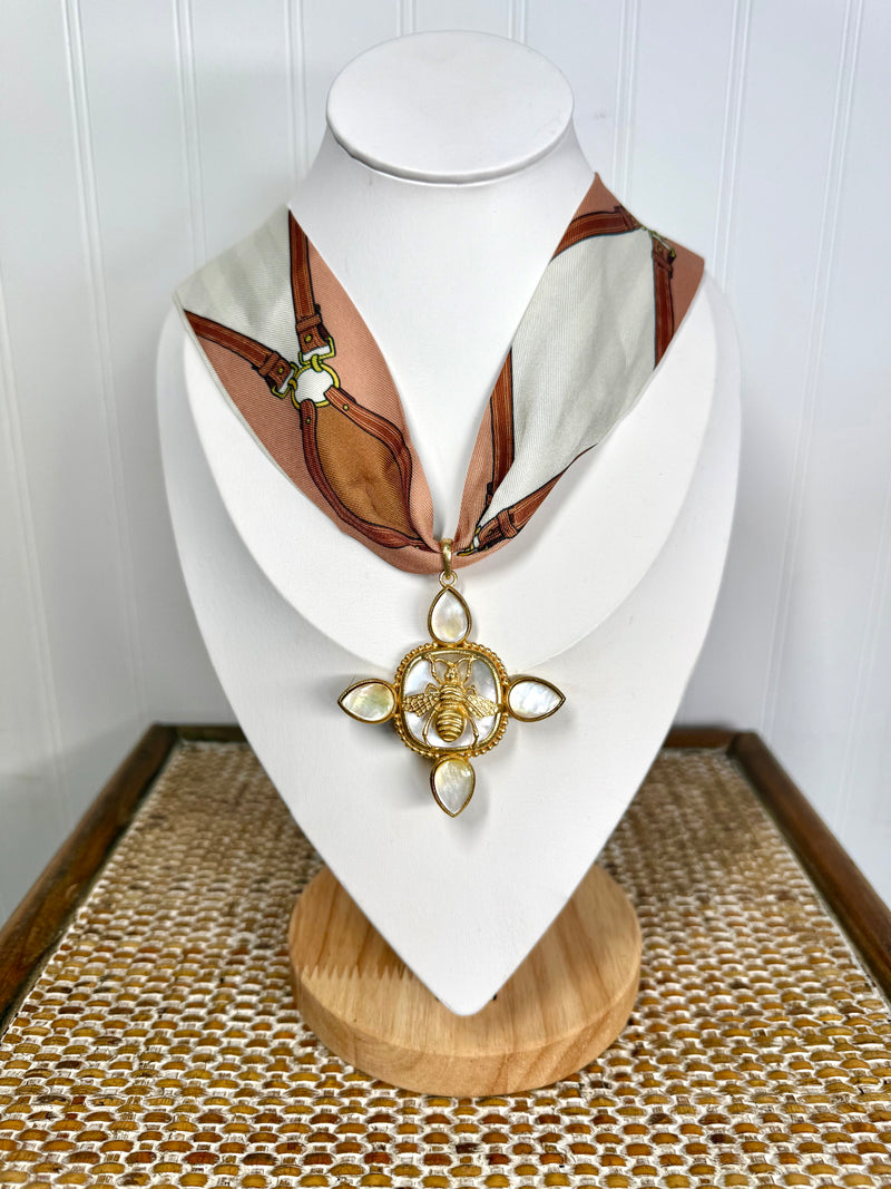 Queen Bee Scarf Necklace