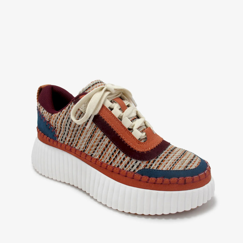 Duchess Platform Sneaker- Orange/Multi