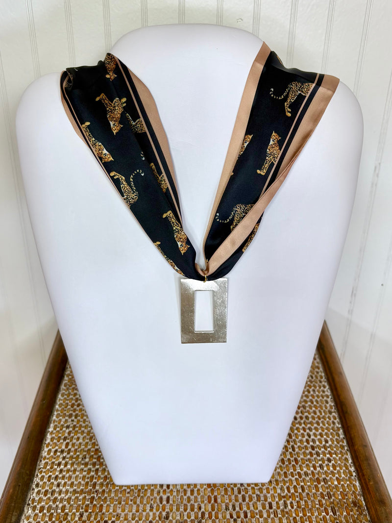 Hart Designs- Loving Leopard Scarf Necklace