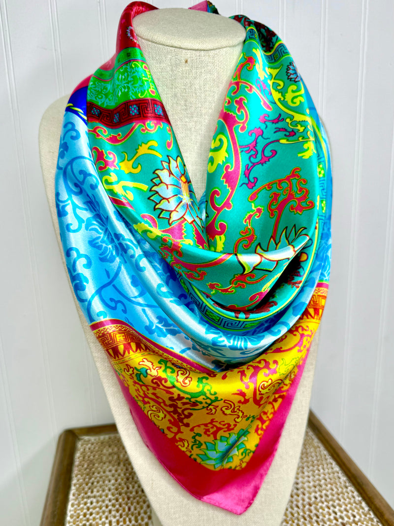 Summer Spritz Satin Scarf