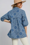 Blue Belle Paisley Print Tunic