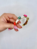 Tova- Eliana- White Multi Stone Neon Bracelet