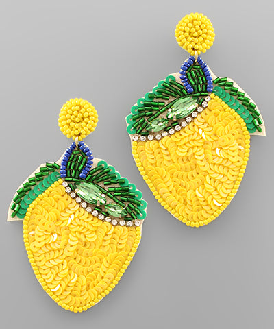 Freshly Squeezed Lemon Earrings