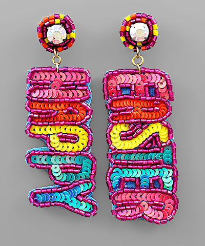 Fun Easter Beaded Earrings