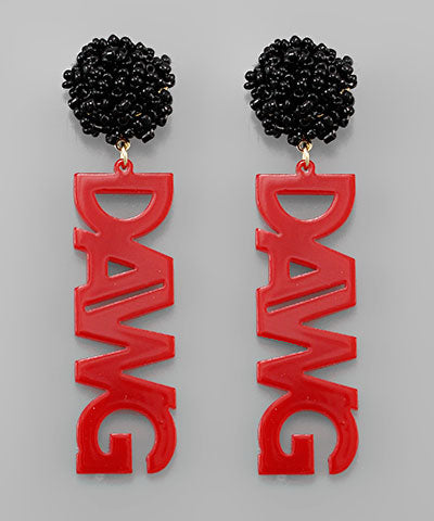 Dawg Country Earrings