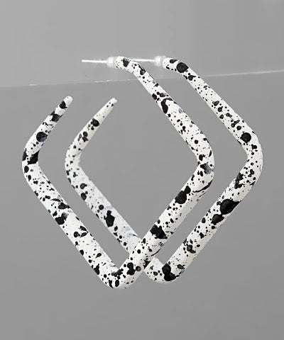 Endzone Earrings- White