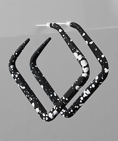 Endzone Earrings- Black