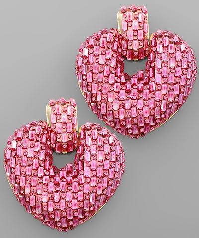 Be Mine Earrings- Pink