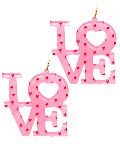 Love In The Air Earrings- Pink