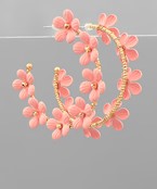 Ditsy Flower Hoops