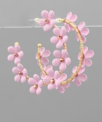 Ditsy Flower Hoops