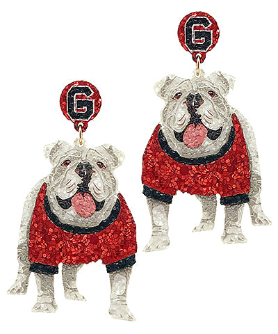 UGA Dawg Earrings