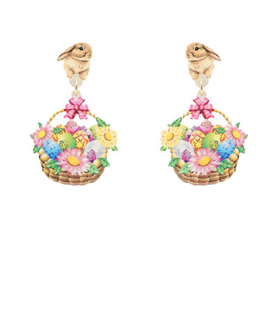 Vintage Easter Basket Earrings