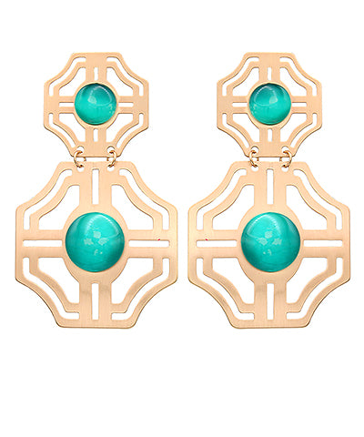 Stella Earrings- Turquoise