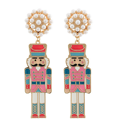 Pearly Nutcracker Earrings