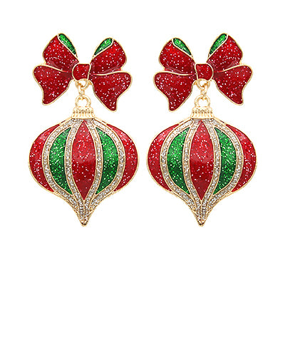 Glitter Ornament Earrings