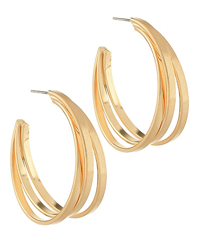 Groovy Gold Hoops