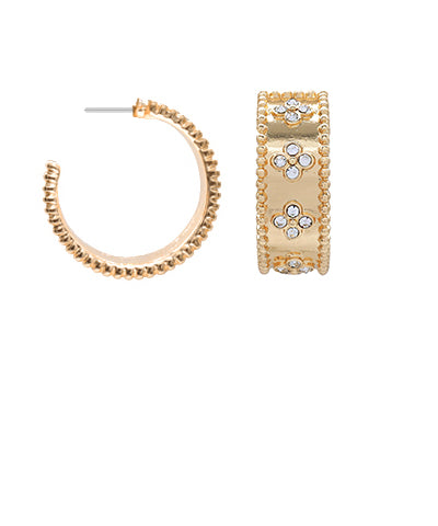 Julie Rhinestone Hoops