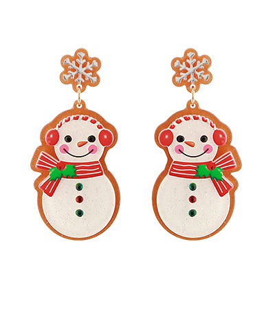 Happy Snowman Earrings