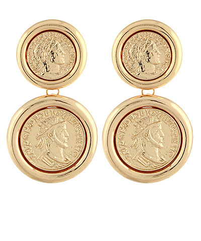 Coin Queen Earrings