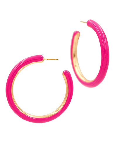 Pretty Me Pink Hoops