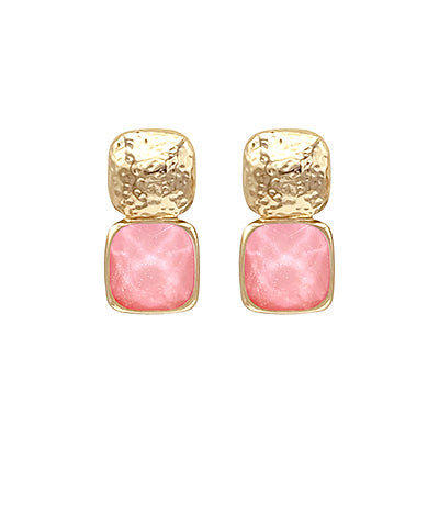 Summer Glimmer Earrings- Pink